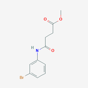 molecular formula C11H12BrNO3 B5578829 methyl 4-[(3-bromophenyl)amino]-4-oxobutanoate 