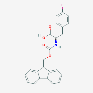molecular formula C24H20FNO4 B557886 (R)-2-((((9H-芴-9-基)甲氧羰基)氨基)-3-(4-氟苯基)丙酸 CAS No. 177966-64-2