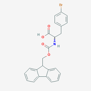 molecular formula C24H20BrNO4 B557891 Fmoc-L-4-溴苯丙氨酸 CAS No. 198561-04-5