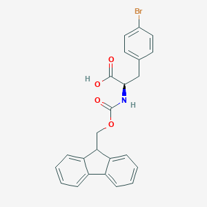 molecular formula C24H20BrNO4 B557892 Fmoc-D-4-溴苯丙氨酸 CAS No. 198545-76-5