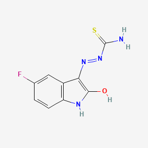 molecular formula C9H7FN4OS B5578920 5-fluoro-1H-indole-2,3-dione 3-thiosemicarbazone 