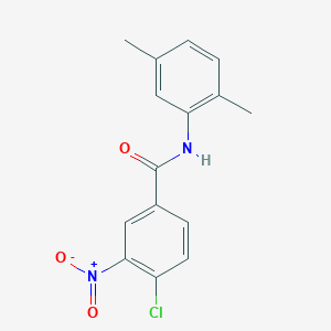 molecular formula C15H13ClN2O3 B5578934 4-氯-N-(2,5-二甲苯基)-3-硝基苯甲酰胺 