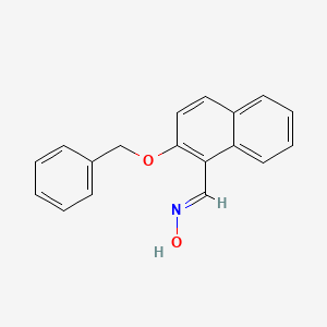 molecular formula C18H15NO2 B5578958 2-(苯甲氧基)-1-萘甲醛肟 
