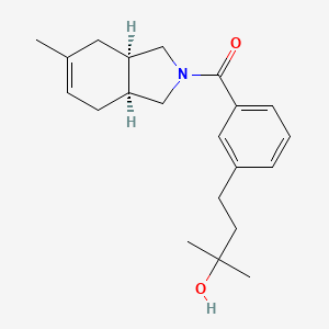 molecular formula C21H29NO2 B5578996 2-甲基-4-(3-{[(3aR*,7aS*)-5-甲基-1,3,3a,4,7,7a-六氢-2H-异吲哚-2-基]羰基}苯基)-2-丁醇 