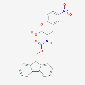 molecular formula C24H20N2O6 B557901 Fmoc-L-3-硝基苯丙氨酸 CAS No. 206060-42-6