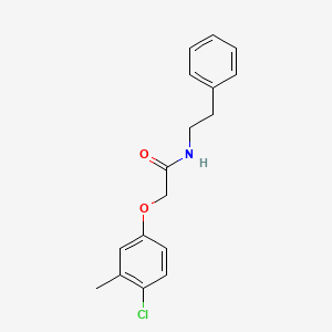 molecular formula C17H18ClNO2 B5579045 2-(4-chloro-3-methylphenoxy)-N-(2-phenylethyl)acetamide 