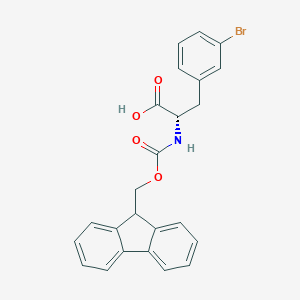 molecular formula C24H20BrNO4 B557915 Fmoc-3-溴-L-苯丙氨酸 CAS No. 220497-48-3