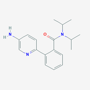 molecular formula C18H23N3O B5579152 2-(5-氨基吡啶-2-基)-N,N-二异丙基苯甲酰胺 
