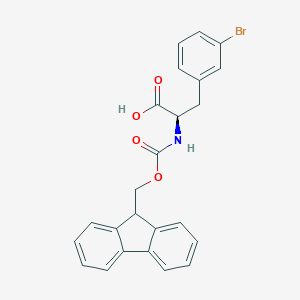 molecular formula C24H20BrNO4 B557916 Fmoc-3-bromo-D-phenylalanine CAS No. 220497-81-4