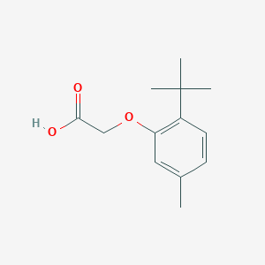 molecular formula C13H18O3 B5579175 (2-叔丁基-5-甲基苯氧基)乙酸 