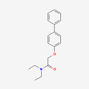 molecular formula C18H21NO2 B5579217 2-(4-联苯氧基)-N,N-二乙基乙酰胺 