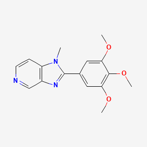 molecular formula C16H17N3O3 B5579234 1-methyl-2-(3,4,5-trimethoxyphenyl)-1H-imidazo[4,5-c]pyridine 