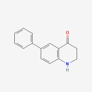 molecular formula C15H13NO B5579276 6-苯基-2,3-二氢-4(1H)-喹啉酮 