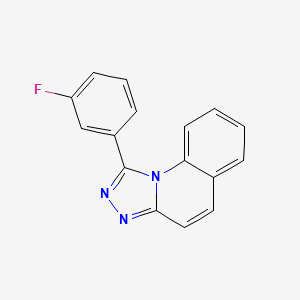 molecular formula C16H10FN3 B5579313 1-(3-氟苯基)[1,2,4]三唑并[4,3-a]喹啉 