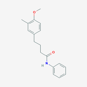 molecular formula C18H21NO2 B5579367 4-(4-甲氧基-3-甲基苯基)-N-苯基丁酰胺 