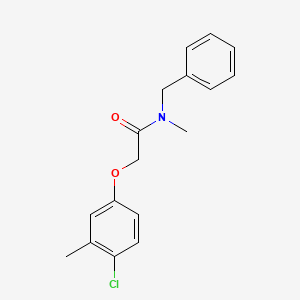 molecular formula C17H18ClNO2 B5579375 N-苄基-2-(4-氯-3-甲基苯氧基)-N-甲基乙酰胺 