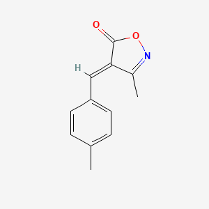 molecular formula C12H11NO2 B5579390 3-methyl-4-(4-methylbenzylidene)-5(4H)-isoxazolone 