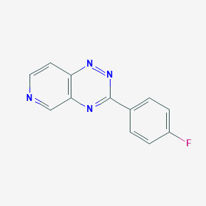 molecular formula C12H7FN4 B055794 3-(4-Fluorophenyl)pyrido[3,4-e][1,2,4]triazine CAS No. 121845-55-4