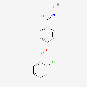 molecular formula C14H12ClNO2 B5579406 4-[(2-chlorobenzyl)oxy]benzaldehyde oxime 