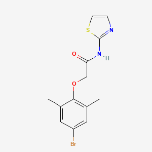 molecular formula C13H13BrN2O2S B5579451 2-(4-bromo-2,6-dimethylphenoxy)-N-1,3-thiazol-2-ylacetamide 