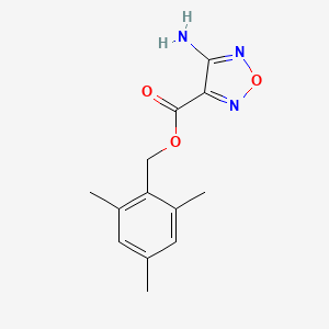 molecular formula C13H15N3O3 B5579532 mesitylmethyl 4-amino-1,2,5-oxadiazole-3-carboxylate 