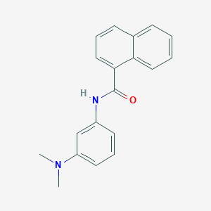 molecular formula C19H18N2O B5579538 N-[3-(dimethylamino)phenyl]-1-naphthamide 