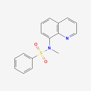 molecular formula C16H14N2O2S B5579593 N-methyl-N-8-quinolinylbenzenesulfonamide 