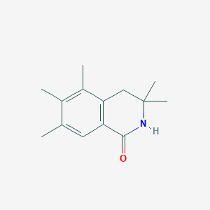 molecular formula C14H19NO B5579616 3,3,5,6,7-pentamethyl-3,4-dihydroisoquinolin-1(2H)-one 