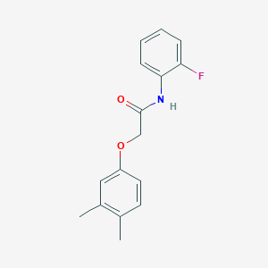 molecular formula C16H16FNO2 B5579649 2-(3,4-dimethylphenoxy)-N-(2-fluorophenyl)acetamide 
