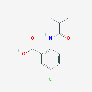 molecular formula C11H12ClNO3 B5579662 5-chloro-2-(isobutyrylamino)benzoic acid 