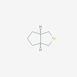 molecular formula C7H12Se B055797 (3As,6aR)-3,3a,4,5,6,6a-hexahydro-1H-cyclopenta[c]selenophene CAS No. 121887-64-7