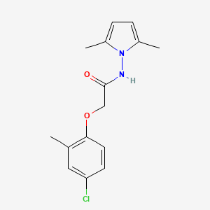 molecular formula C15H17ClN2O2 B5579737 2-(4-氯-2-甲基苯氧基)-N-(2,5-二甲基-1H-吡咯-1-基)乙酰胺 