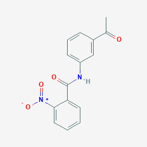 molecular formula C15H12N2O4 B5579754 N-(3-acetylphenyl)-2-nitrobenzamide 