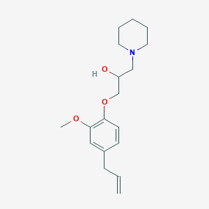 molecular formula C18H27NO3 B5579763 1-(4-烯丙基-2-甲氧基苯氧基)-3-(1-哌啶基)-2-丙醇 