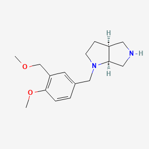 molecular formula C16H24N2O2 B5579783 rel-(3aS,6aS)-1-[4-methoxy-3-(methoxymethyl)benzyl]octahydropyrrolo[3,4-b]pyrrole dihydrochloride 
