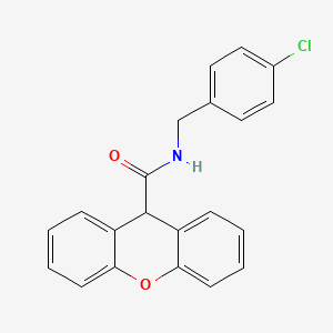 molecular formula C21H16ClNO2 B5579797 N-(4-chlorobenzyl)-9H-xanthene-9-carboxamide 