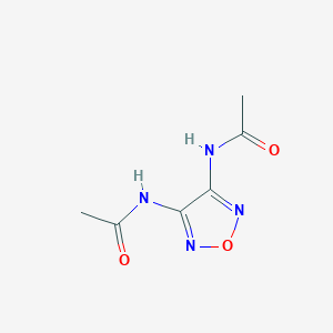 molecular formula C6H8N4O3 B5579836 N,N'-1,2,5-恶二唑-3,4-二基二乙酰胺 