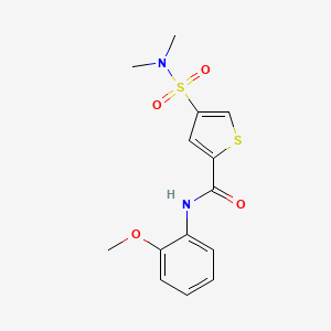 4-[(dimethylamino)sulfonyl]-N-(2-methoxyphenyl)-2-thiophenecarboxamide