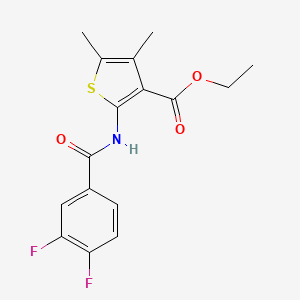 ethyl 2-[(3,4-difluorobenzoyl)amino]-4,5-dimethyl-3-thiophenecarboxylate