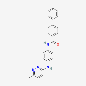 N-{4-[(6-methyl-3-pyridazinyl)amino]phenyl}-4-biphenylcarboxamide