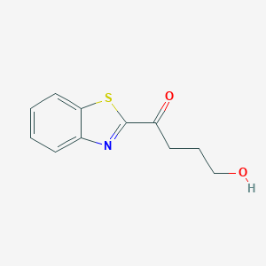 molecular formula C11H11NO2S B055800 1-(1,3-Benzothiazol-2-yl)-4-hydroxybutan-1-one CAS No. 120821-99-0