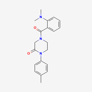 4-[2-(dimethylamino)benzoyl]-1-(4-methylphenyl)-2-piperazinone