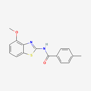 N-(4-methoxy-1,3-benzothiazol-2-yl)-4-methylbenzamide