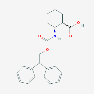 molecular formula C22H23NO4 B558002 (1S,2R)-2-((((9H-芴-9-基)甲氧基)羰基)氨基)环己烷甲酸 CAS No. 194471-85-7