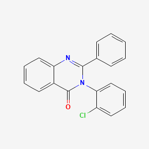 molecular formula C20H13ClN2O B5580022 3-(2-chlorophenyl)-2-phenyl-4(3H)-quinazolinone 