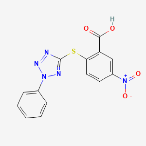 5-nitro-2-[(2-phenyl-2H-tetrazol-5-yl)thio]benzoic acid