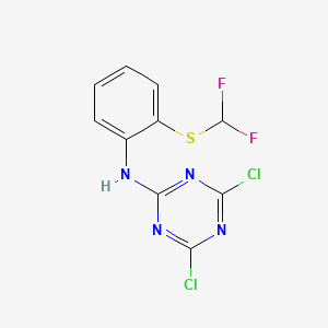 4,6-dichloro-N-{2-[(difluoromethyl)thio]phenyl}-1,3,5-triazin-2-amine