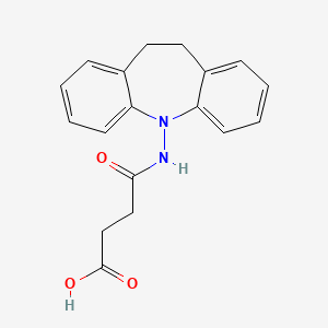 molecular formula C18H18N2O3 B5580052 4-(10,11-dihydro-5H-dibenzo[b,f]azepin-5-ylamino)-4-oxobutanoic acid 