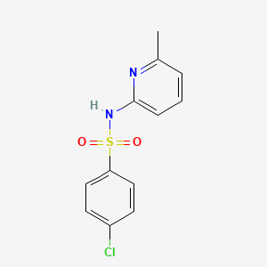 molecular formula C12H11ClN2O2S B5580054 4-chloro-N-(6-methyl-2-pyridinyl)benzenesulfonamide 