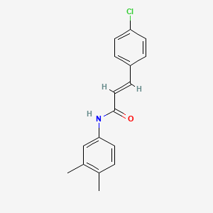 molecular formula C17H16ClNO B5580057 3-(4-chlorophenyl)-N-(3,4-dimethylphenyl)acrylamide 